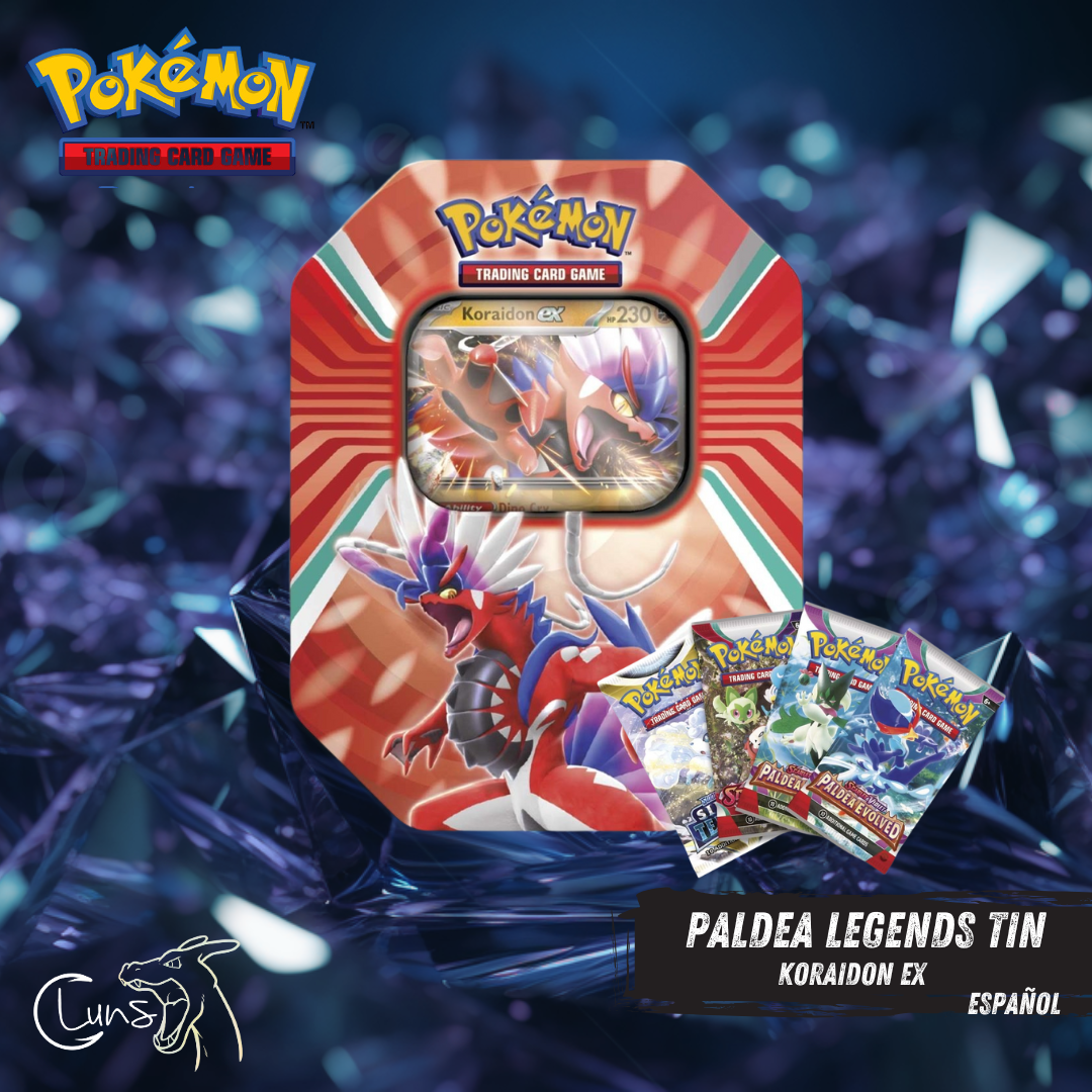 Paldea Legends Tin - Koraidon ex ESPAÑOL