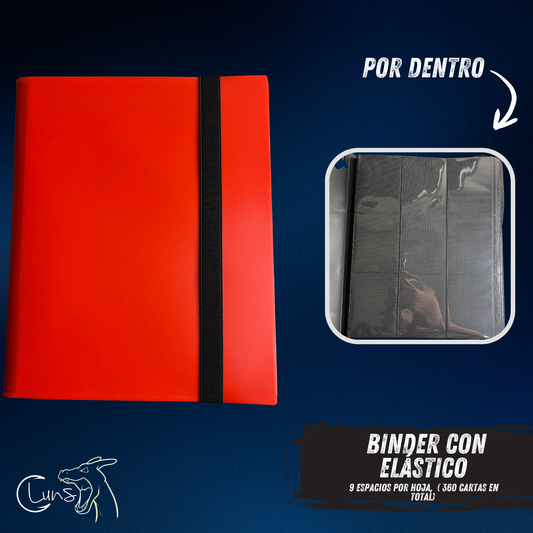 BINDER CON ELASTICO 360 CARTAS