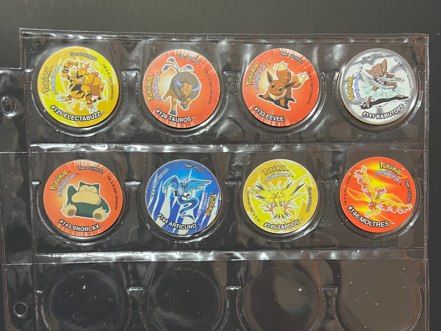 COLECCIÓN TAZOS POKÉMON 3 –(2001) – Juego completo #1