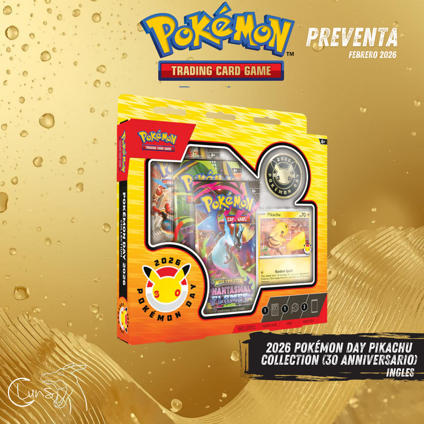 PREVENTA 2026 Pokémon Day Pikachu Collection (30 Anniversario)