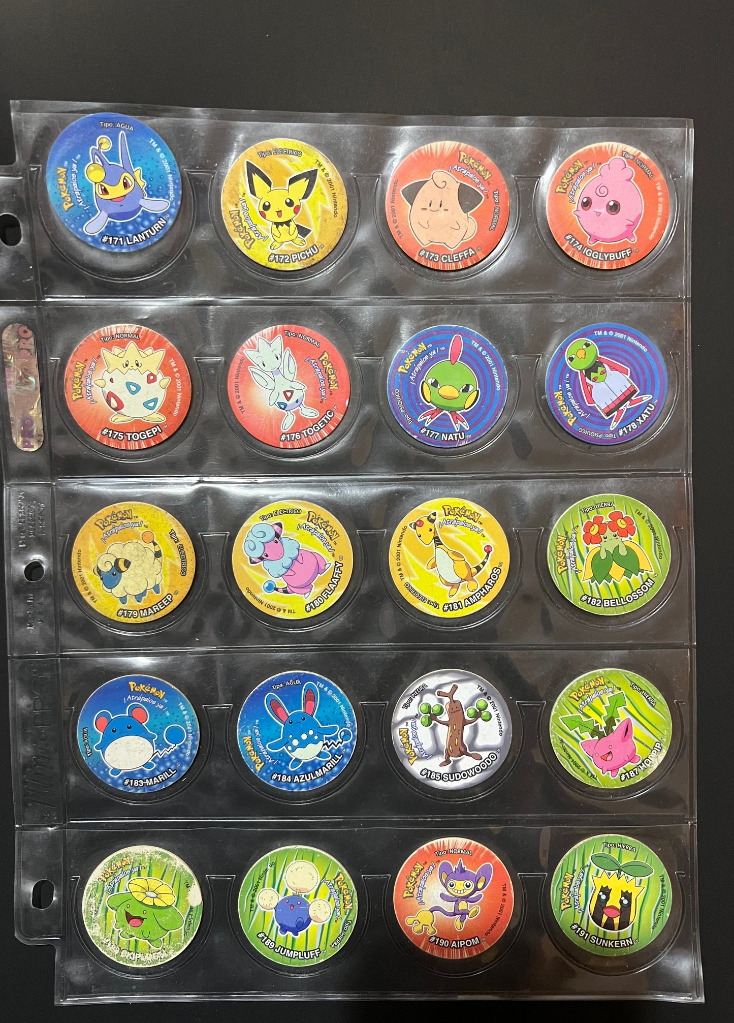 COLECCIÓN TAZOS POKÉMON 3 (2001) – Juego completo #2