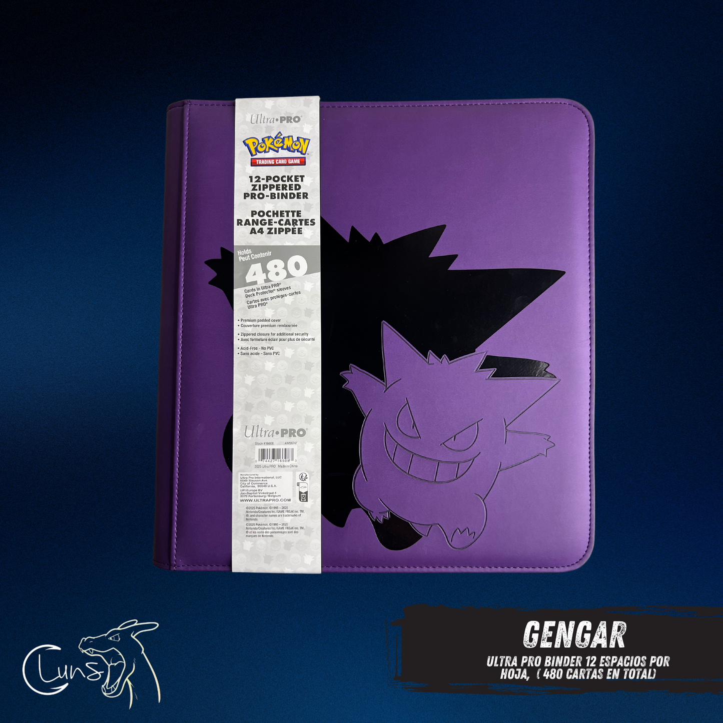 BINDER GENGAR ULTRA PRO 480 CARTAS EDICIÓN LIMITADA