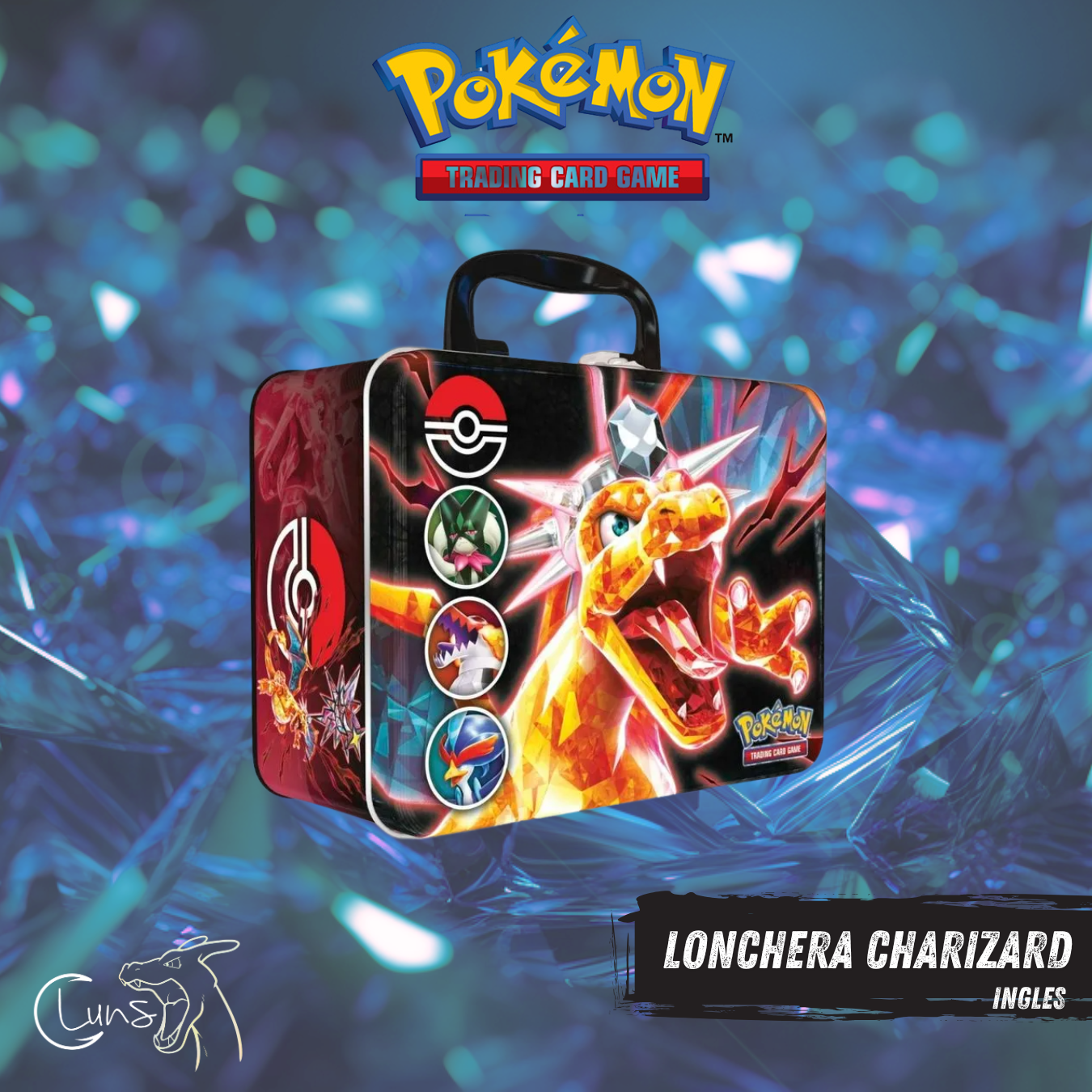 Charizard lonchera metal INGLES