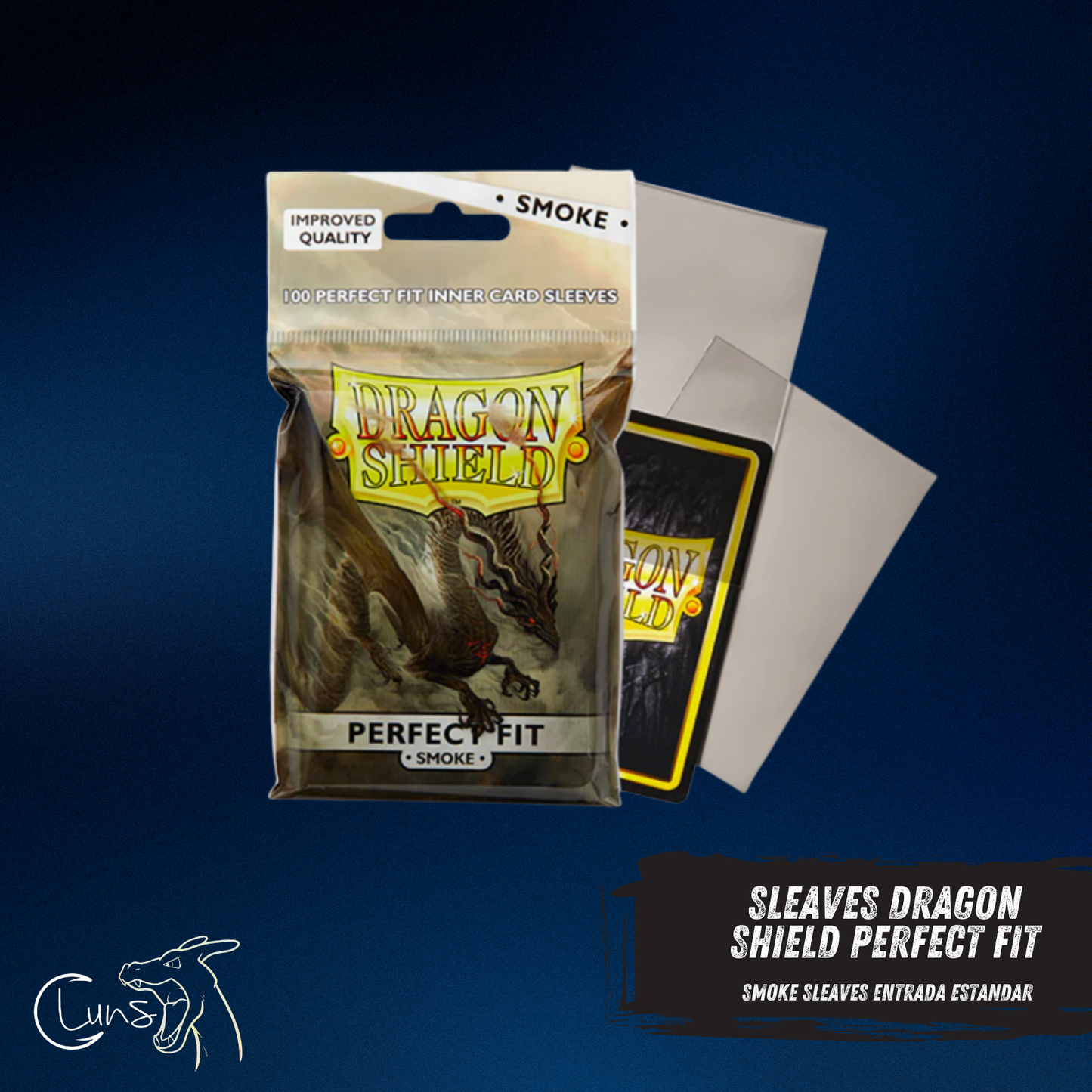 DRAGON SHIELD PERFECT FIT SMOKE SLEAVES ENTRADA ESTANDAR