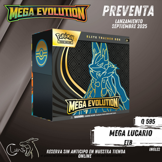 PREVENTA Mega Evolution ETB Mega Lucario
