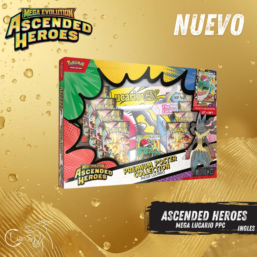 Ascended Heroes M lucario Premium Poster collection
