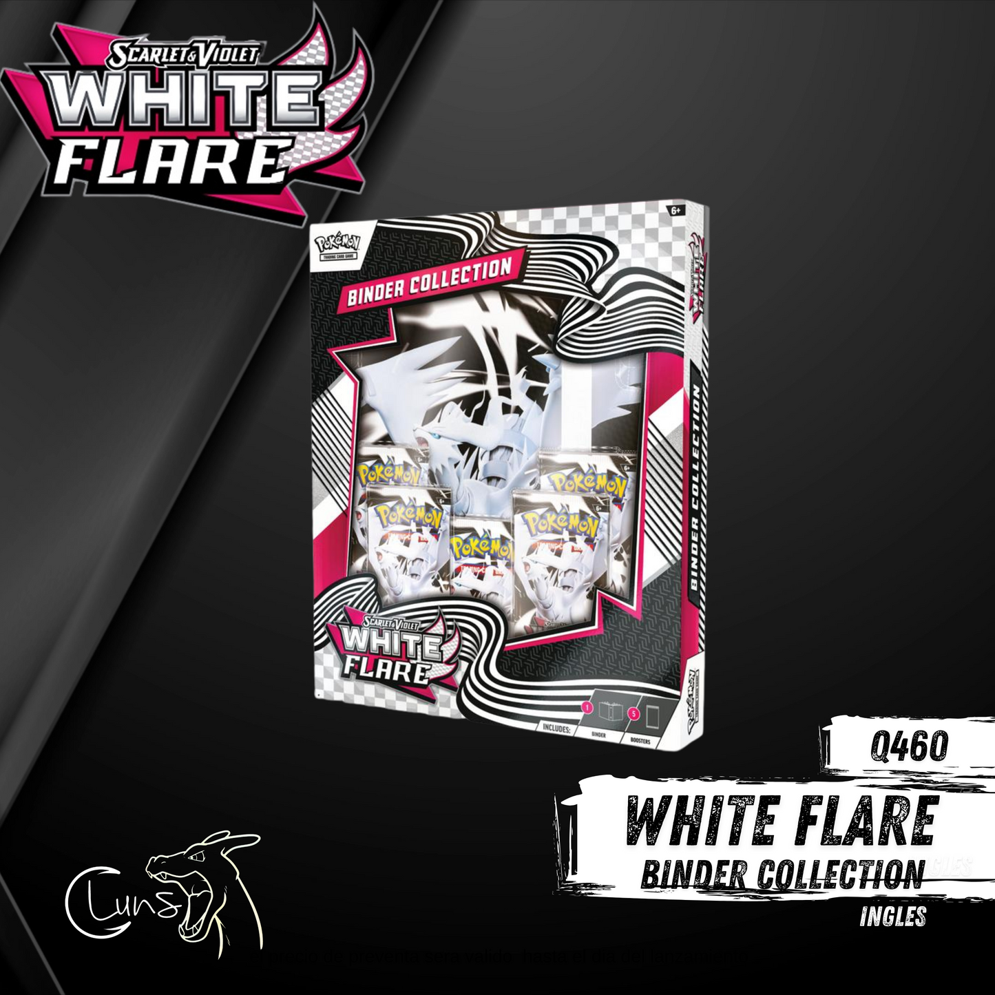 White Flare Binder collection