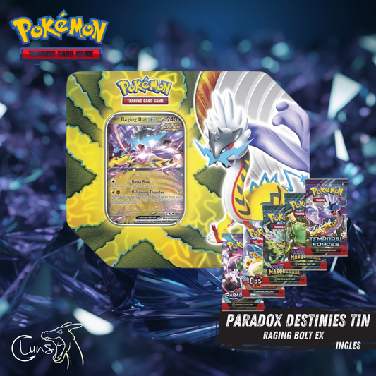 Paradox Destinies Tin - Raging Bolt ex INGLES
