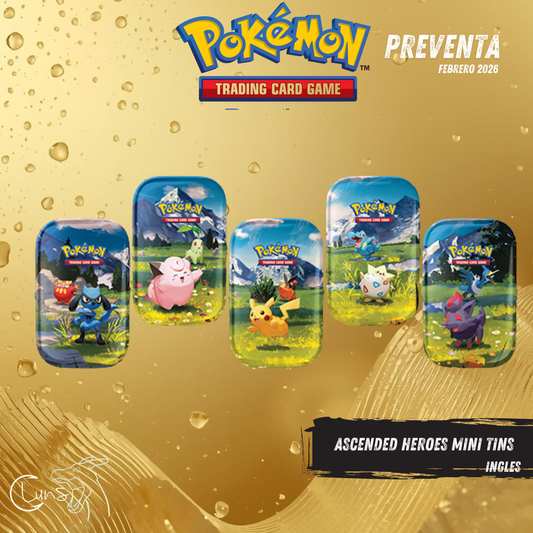 Ascended heroes mini tin CASE COMPLETO / INGLÉS