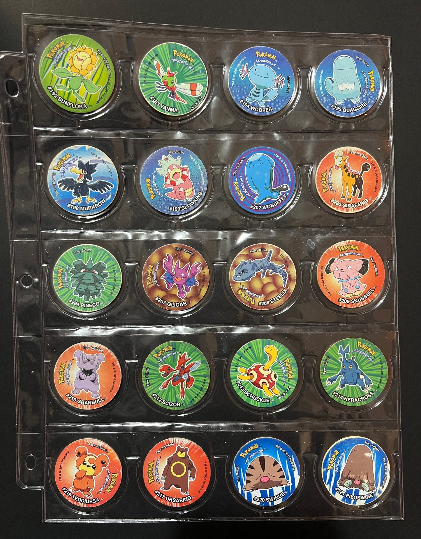 COLECCIÓN TAZOS POKÉMON 3 –(2001) – Juego completo #1