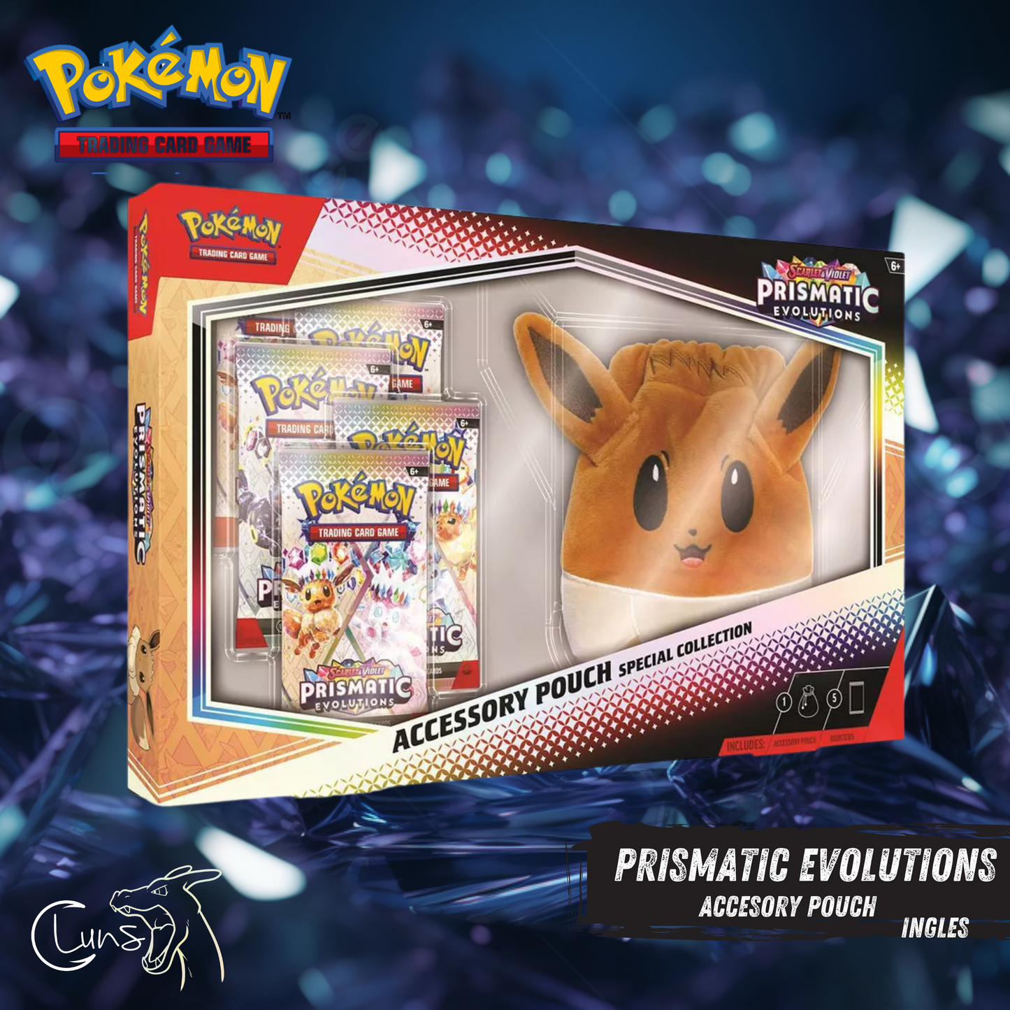 Prismatic Evolutions Accesory pouch special collection INGLES