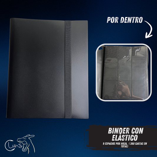 BINDER CON ELASTICO 360 CARTAS
