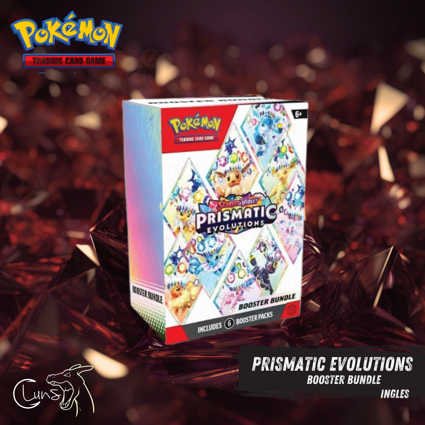Prismatic Evolutions booster bundle ingles