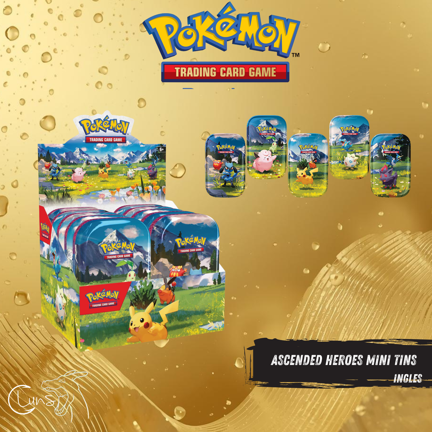 Ascended heroes mini tin CASE COMPLETO / INGLÉS